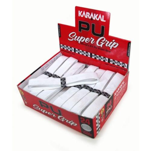 Caja de 24 Supergrips Karakal PU blancos