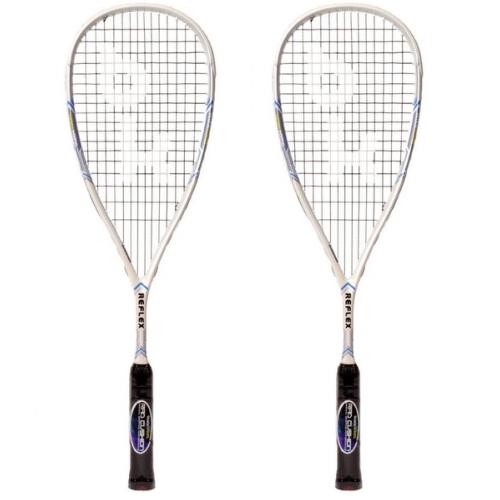 Pack de dos Raquetas de squash Black Knight Reflex